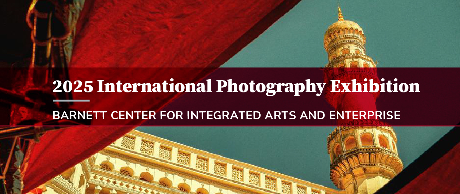 Graphic about photography exhibition in Barnett Center