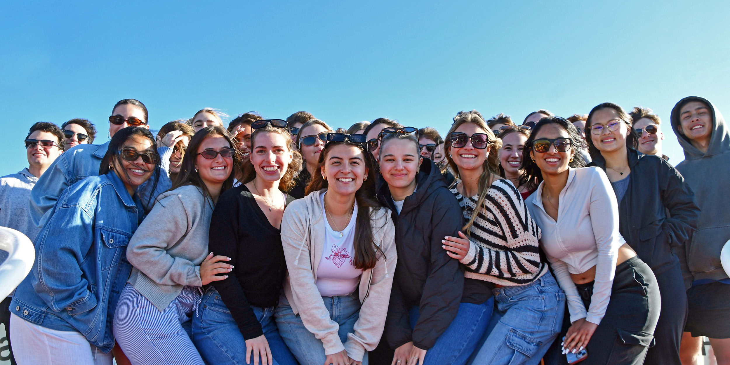 students posing as a group