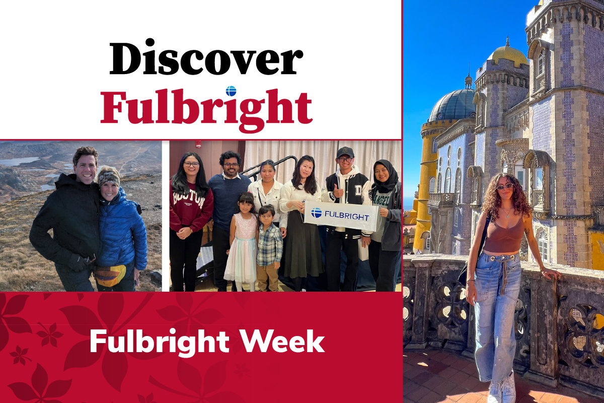 Students from various Fulbright programs, text-Discover Fulbright, Fulbright Week