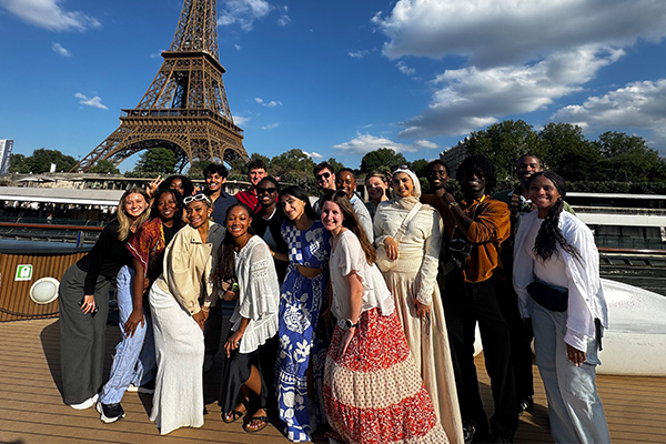 Student at Eifel Tower