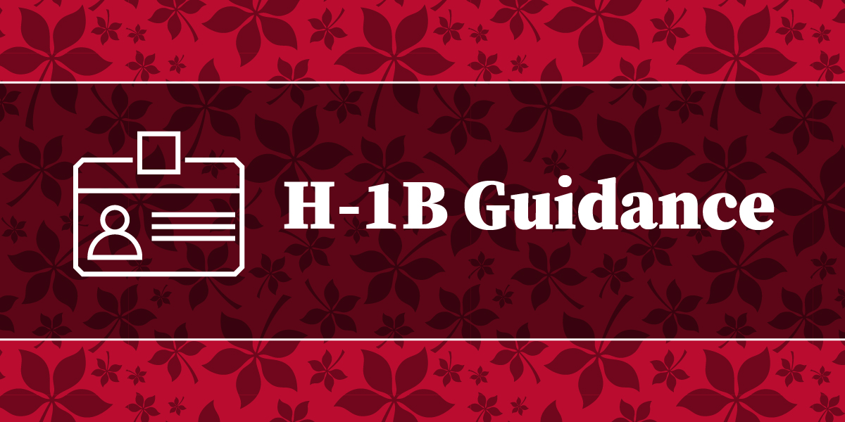 H-1B Guidance with nametag