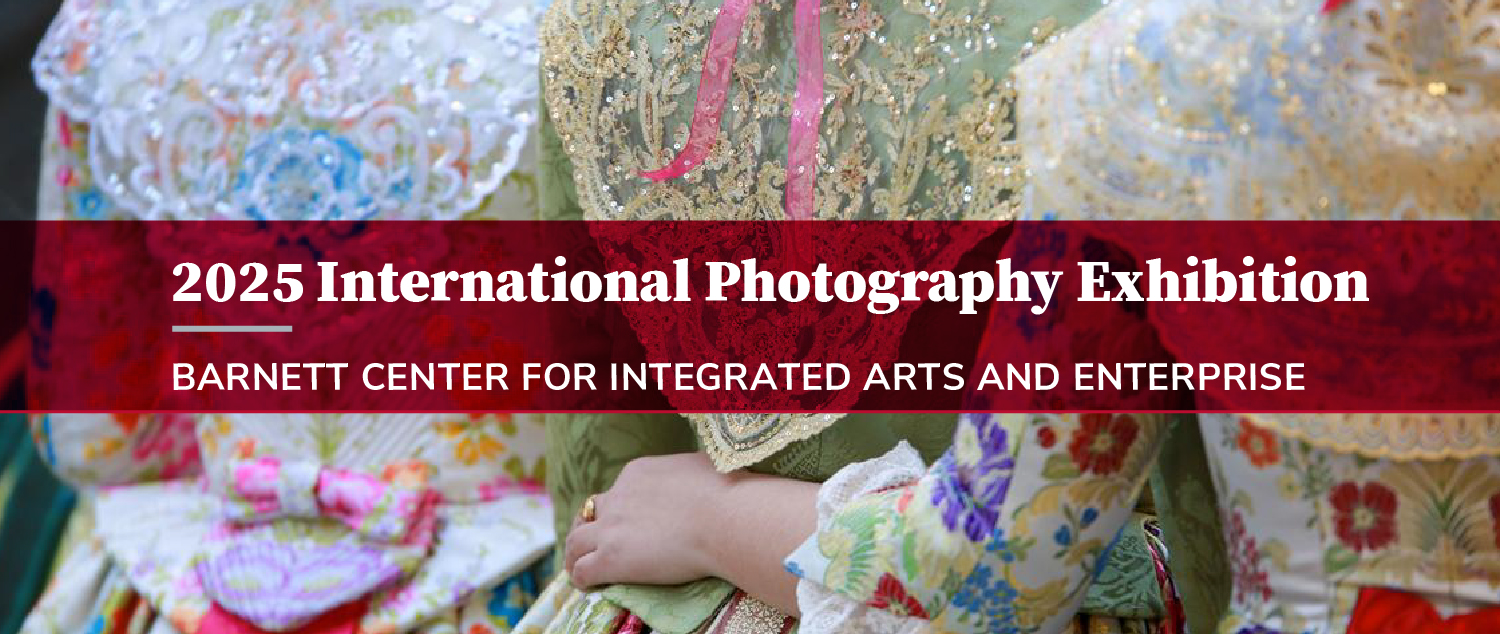 Graphic overlay detailing photo exhibition