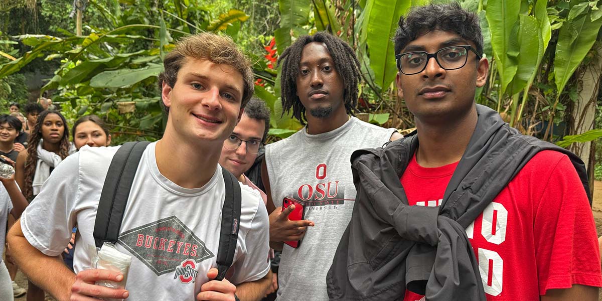 Students in Brazilian forest