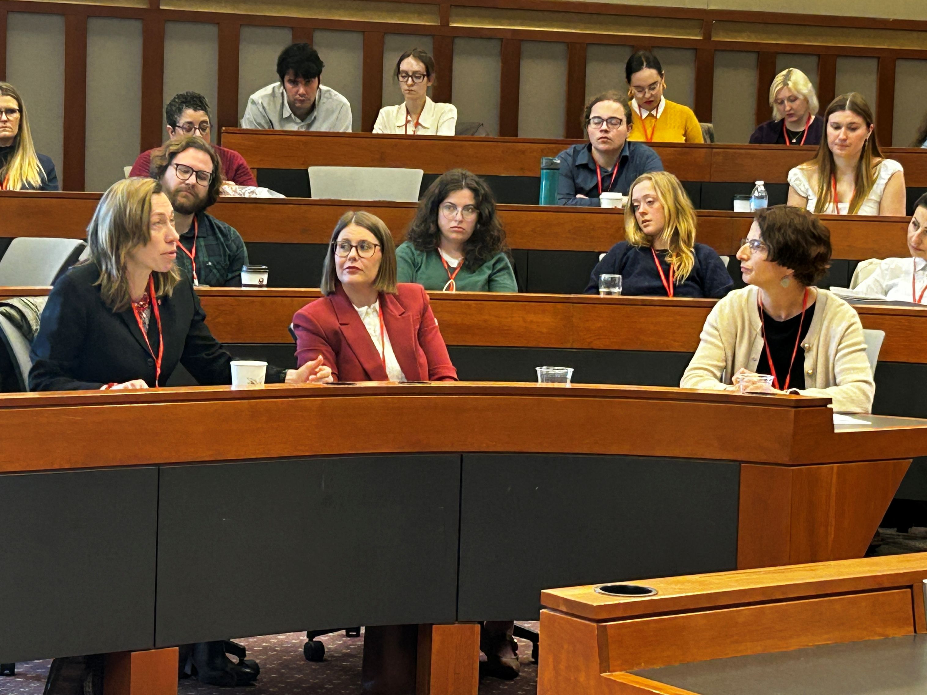 Group of Slavic Conference attendees seated at the conference
