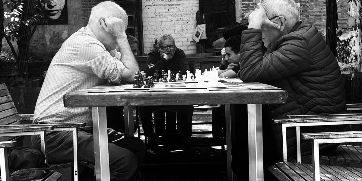 Two Men playing Chess