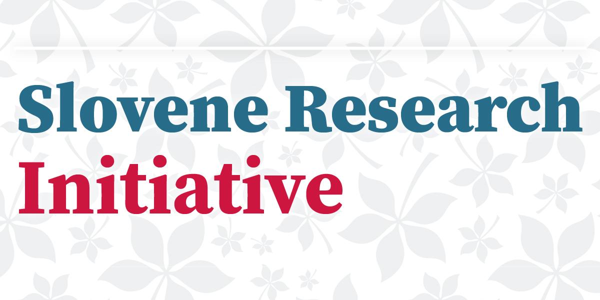 Slovene Research Initiative with Buckeye leaves as a background