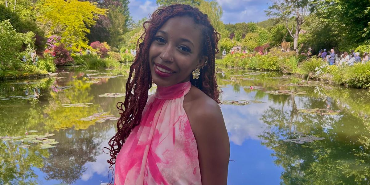 Student at Monet gardens