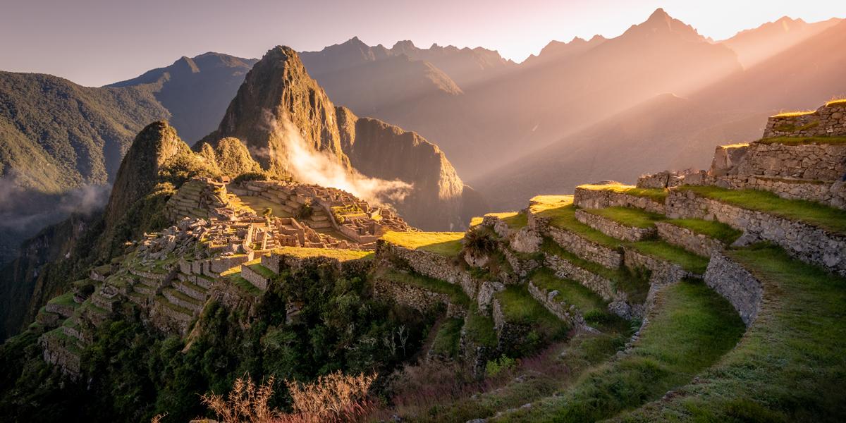 Long view of Machu Picchu.
