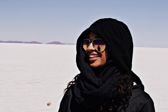 Woman smiling 