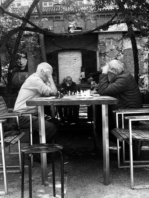 Two Men playing Chess