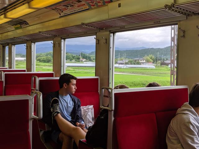 people on train