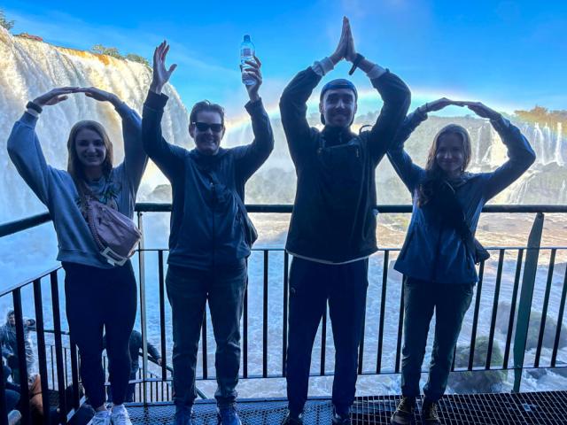 O-H-I-O at Iguazu Falls