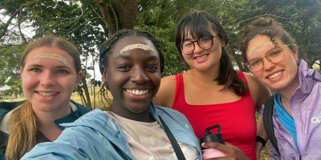 students taking a selfie