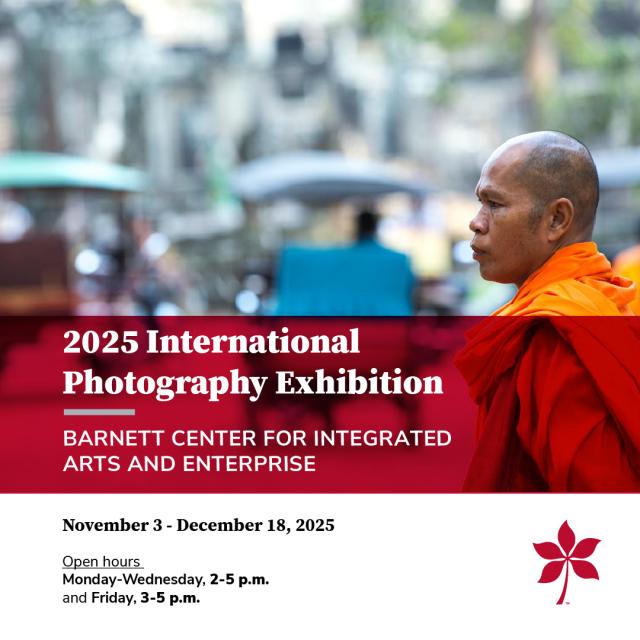 Graphic promoting International Photography Exhibition