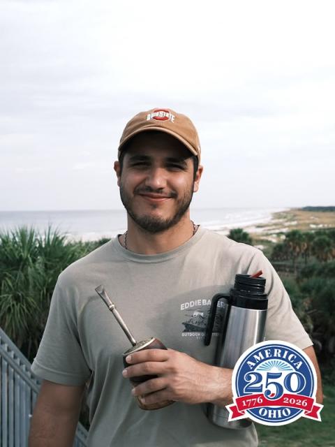 Male wearing baseball cap