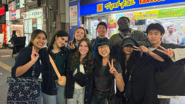 Students in Japanese city