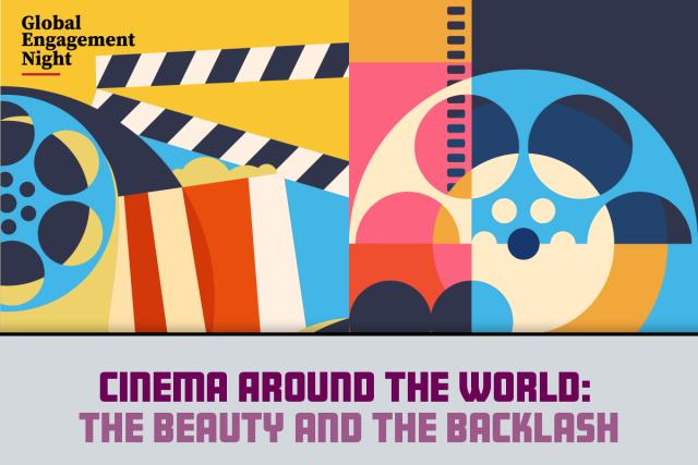 Cinema around the world: the beauty and the backlash with 16mm filmroll and popcorn