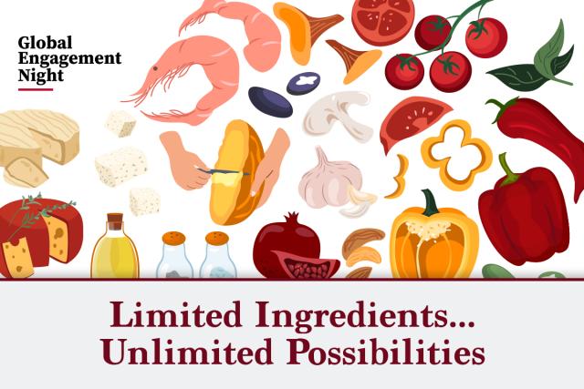 Limited Ingredients...Unlimited Possibilites with food illustrations