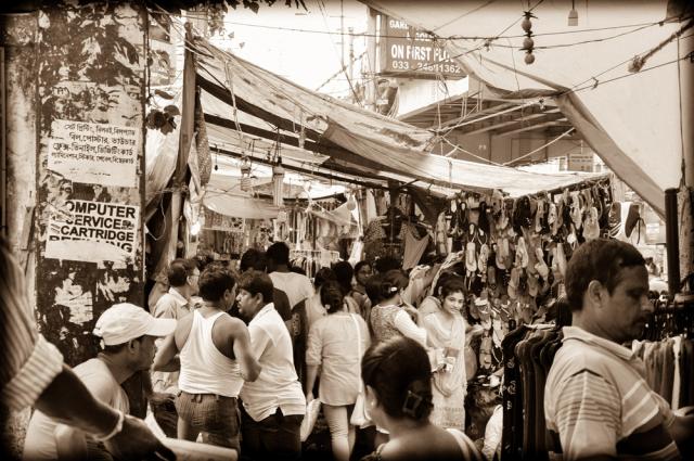 People at populated market