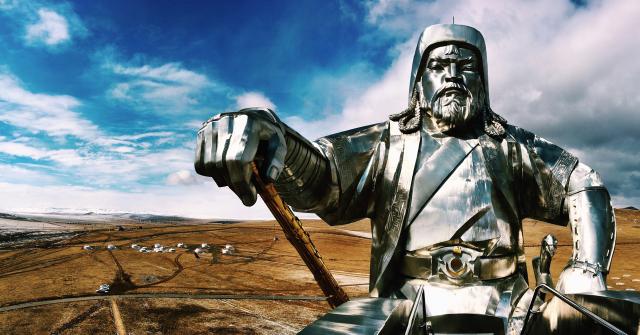 stainless steel statue of a man