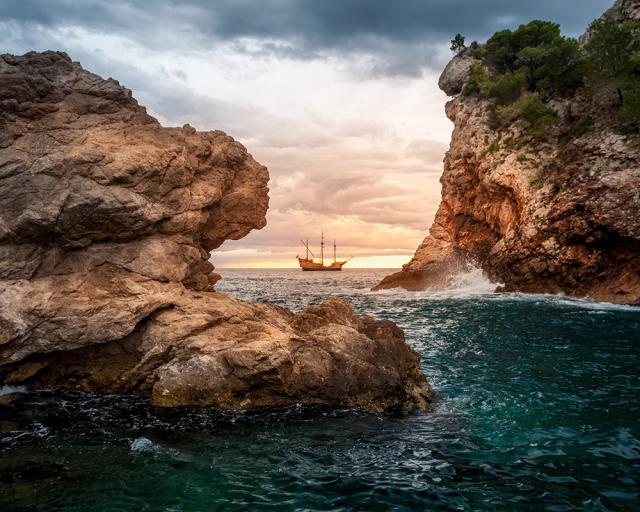 boat in ocean