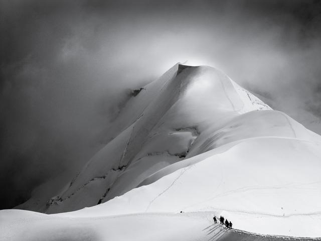 Snow covered mountain