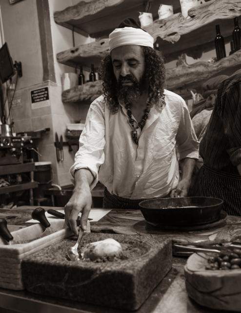 Man cooking