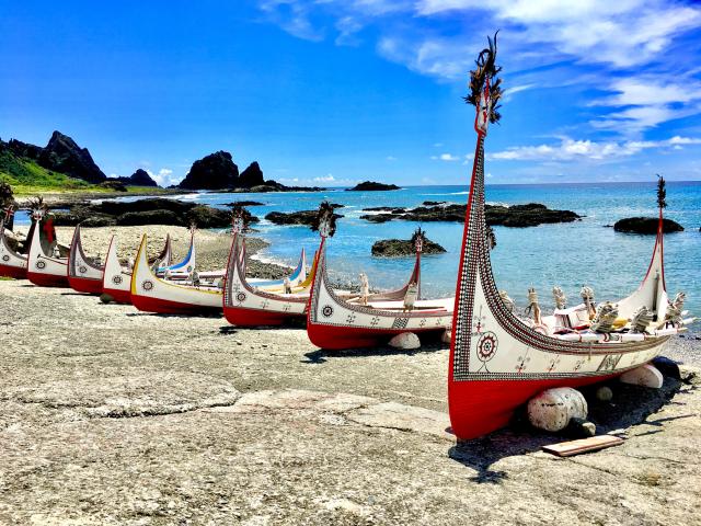 Boats along water