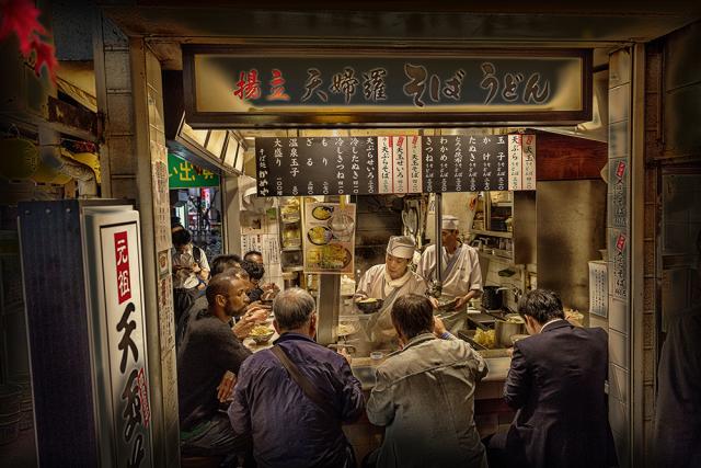 people in food place