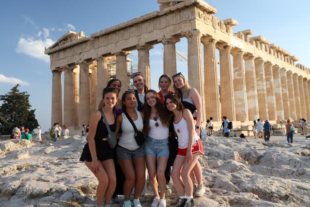 Young women in greece