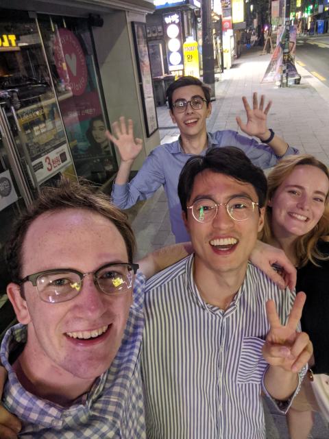 Student group selfie