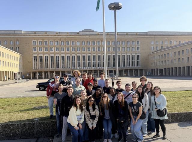 Group at museum