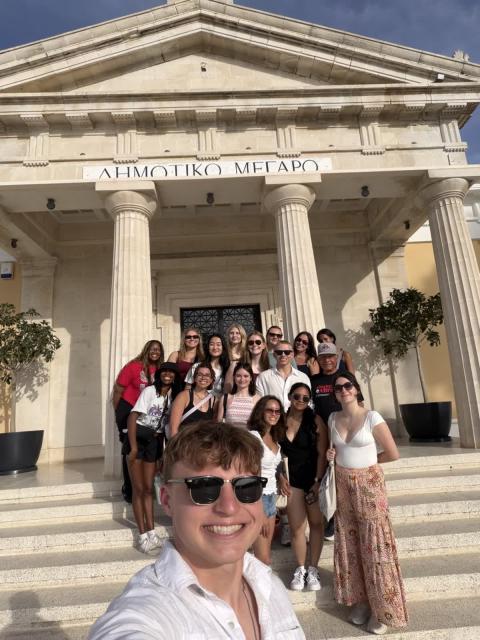 Student selfie in Cyprus