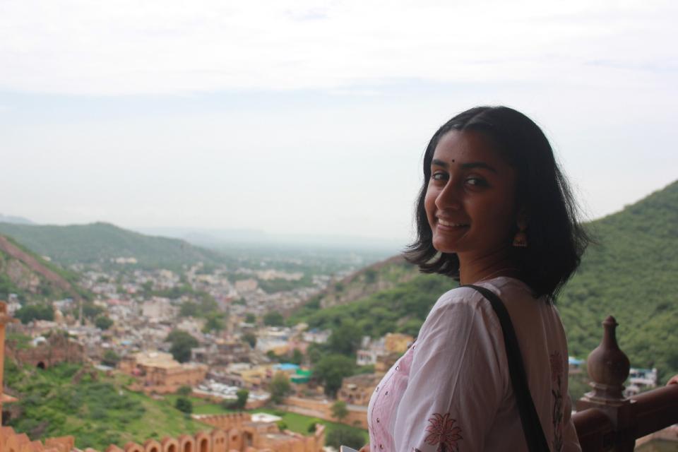 Woman smiling