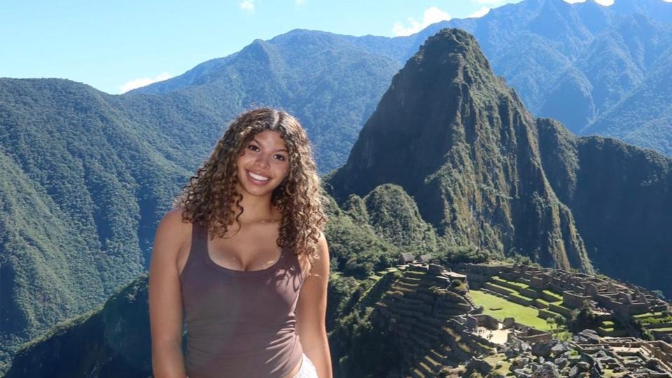 Student at Machu Picchu