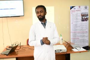 Male in lab coat