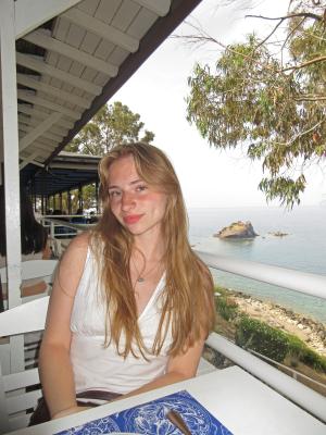 Student at Cyprus restaurant