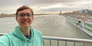 Ian Wheatley overlooking river