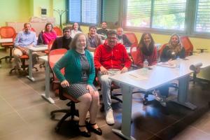 Students in a classroom.