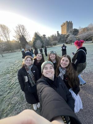 Student selfie on walking trail
