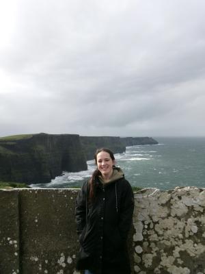 Student on the Cliffs of Moher