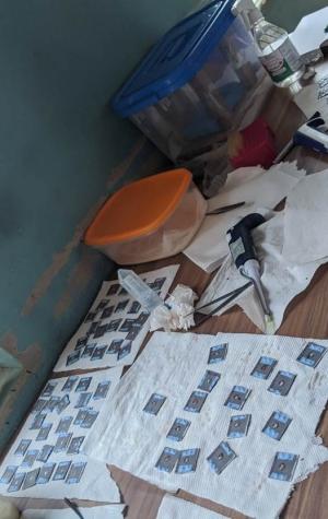 Medical devices on a table