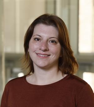 Headshot of a smiling white woman